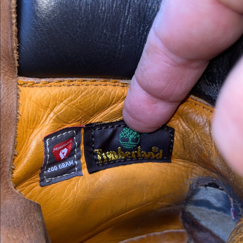 Timberland Classic Brown Leather Lace Up Work Boots‎ Size 9 Wide - Picture 14 of 14